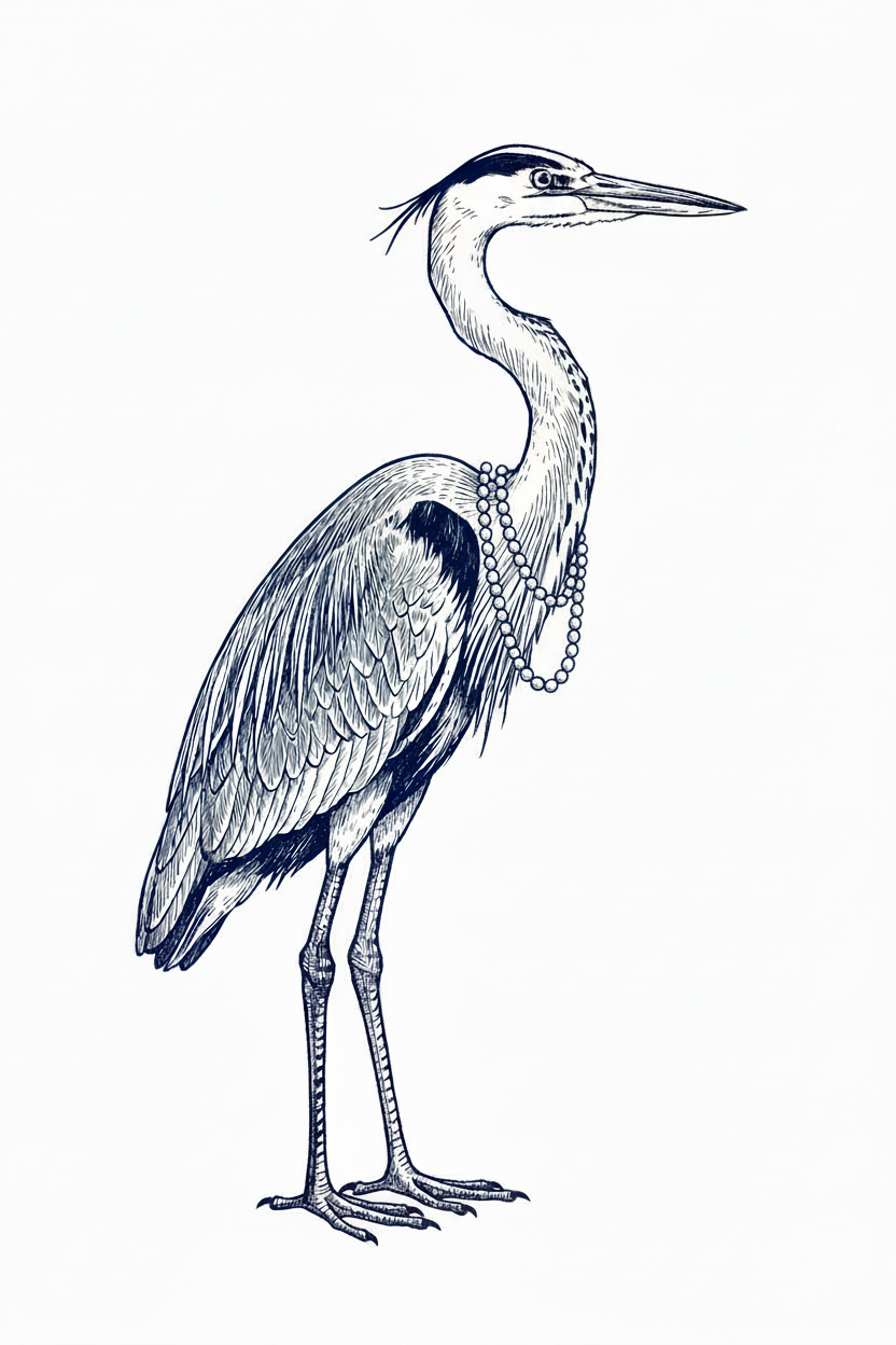 Heron illustration